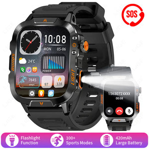 Men's Military Outdoor Sports Smart Watch for Android & IOS
